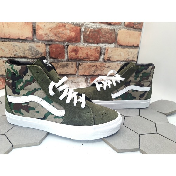 Vans Other - New Vans Sk8-Hi Camo Olive Green High Top Mens 6.5 / Women 8 / Kids 6.5 GS